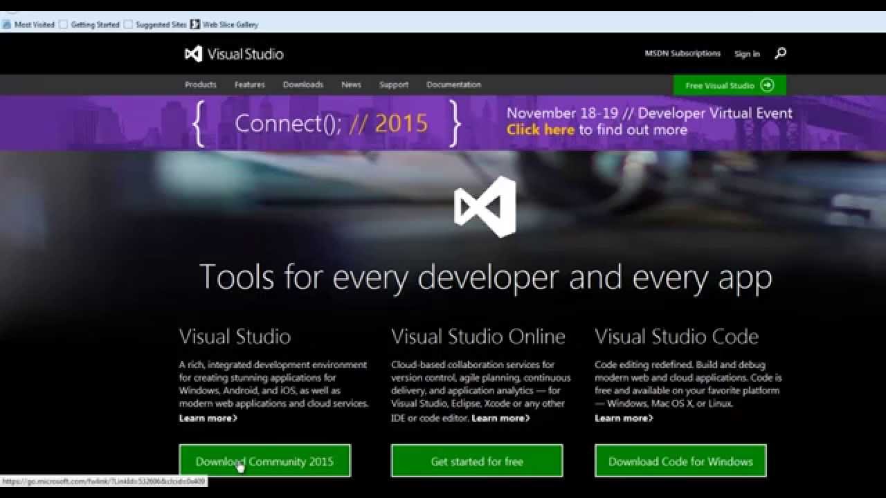 Download Visual Studio 2015 Mac